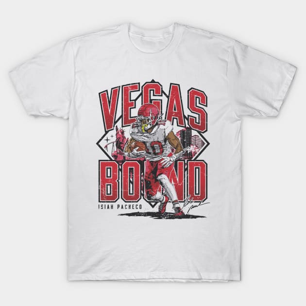 Isiah Pacheco Kansas City Vegas Bound T-Shirt by ganisfarhan